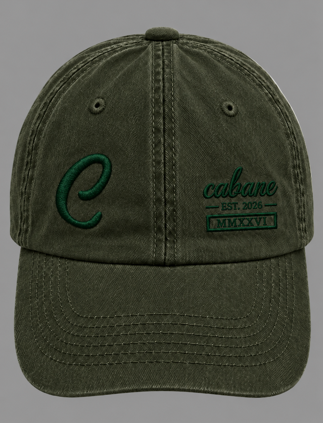 Dark Green Cabane Cap